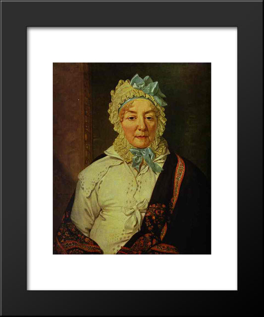 Portrait Of Ye. A. Arkharova 20x24 Black Modern Wood Framed Art Print Poster by Borovikovsky, Vladimir