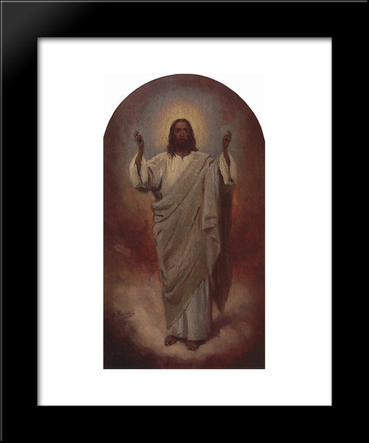 Jesus Christ 20x24 Black Modern Wood Framed Art Print Poster by Makovsky, Vladimir