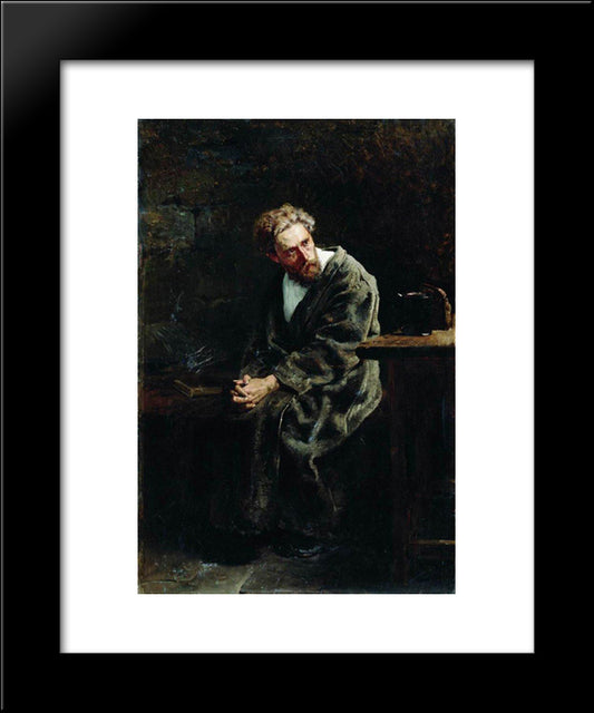 The Prisoner 20x24 Black Modern Wood Framed Art Print Poster by Makovsky, Vladimir