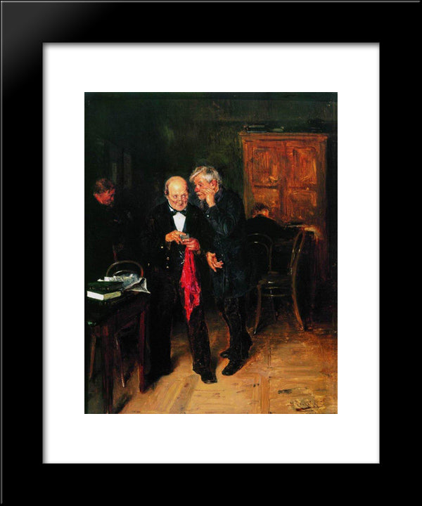 The Secret 20x24 Black Modern Wood Framed Art Print Poster by Makovsky, Vladimir