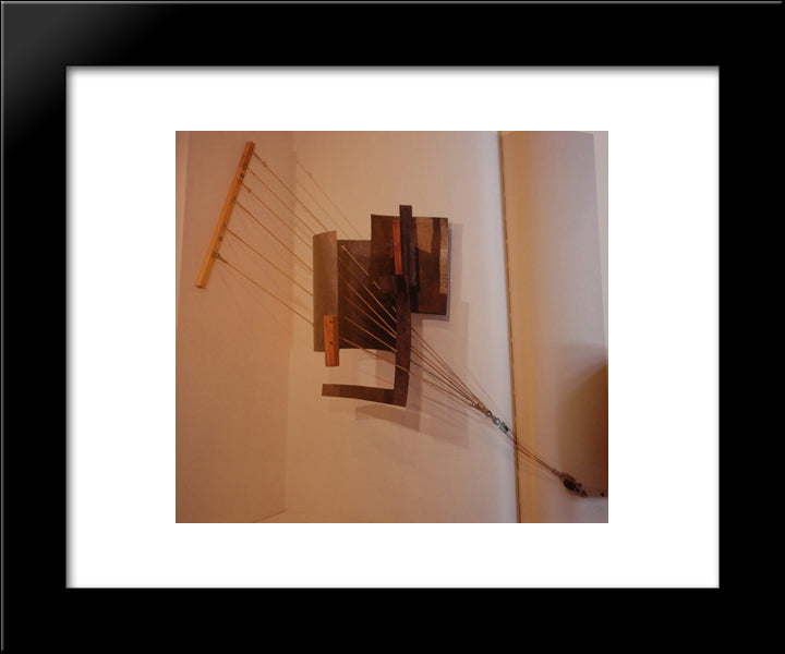 Counter Relief 20x24 Black Modern Wood Framed Art Print Poster by Tatlin, Vladimir