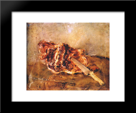 Meat 20x24 Black Modern Wood Framed Art Print Poster by Tatlin, Vladimir