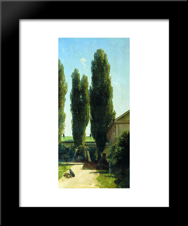 A Hot Afternoon In The Southern Estate 20x24 Black Modern Wood Framed Art Print Poster by Orlovsky, Volodymyr