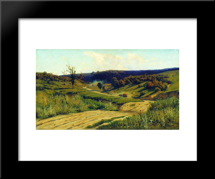 A Road 20x24 Black Modern Wood Framed Art Print Poster by Orlovsky, Volodymyr