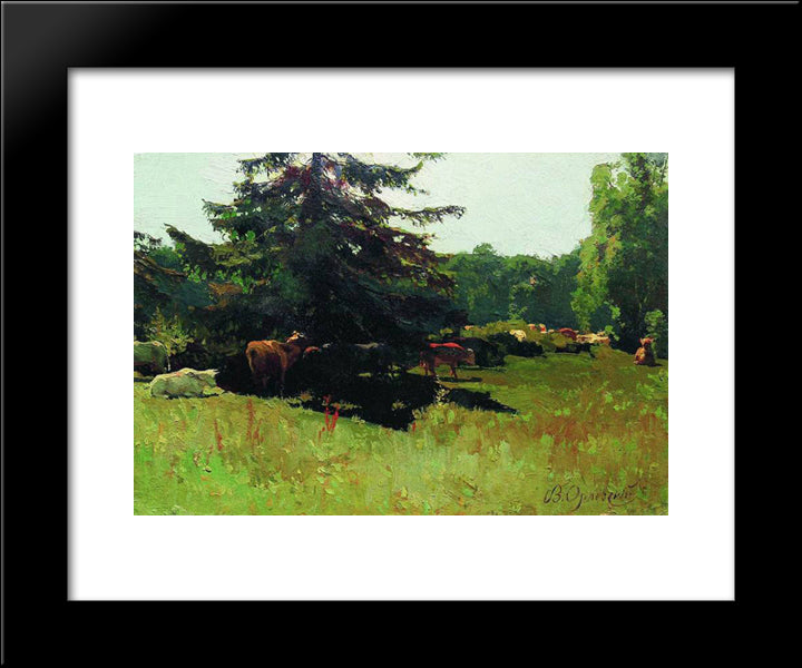 Edge Of A Wood 20x24 Black Modern Wood Framed Art Print Poster by Orlovsky, Volodymyr