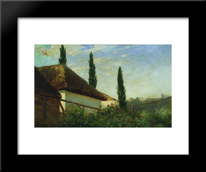 In The Summer On The Farm 20x24 Black Modern Wood Framed Art Print Poster by Orlovsky, Volodymyr