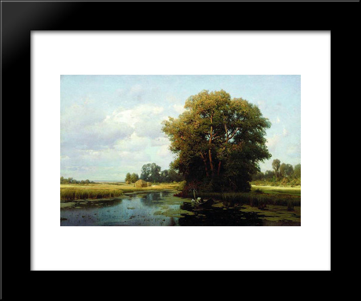 Landscape With Swamp 20x24 Black Modern Wood Framed Art Print Poster by Orlovsky, Volodymyr