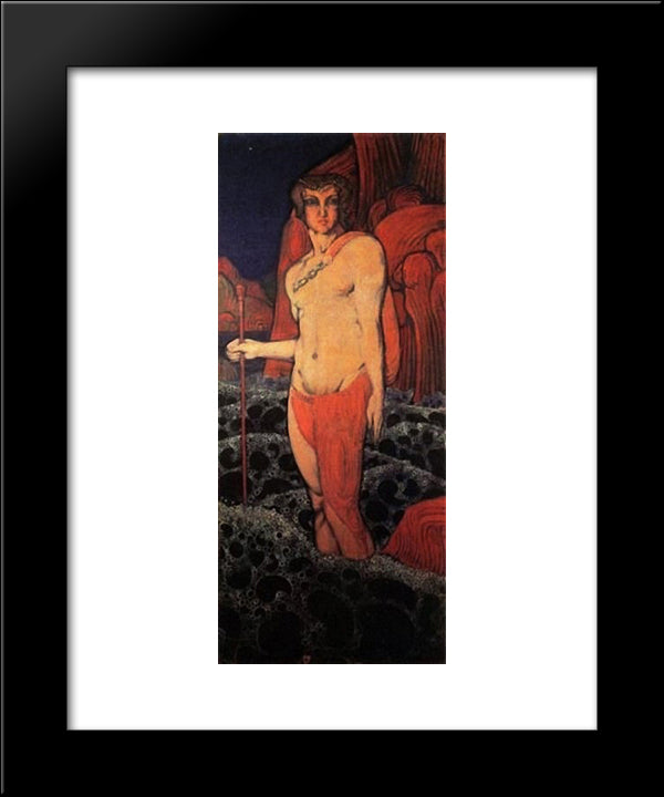 Triton 20x24 Black Modern Wood Framed Art Print Poster by Maksymovych, Vsevolod