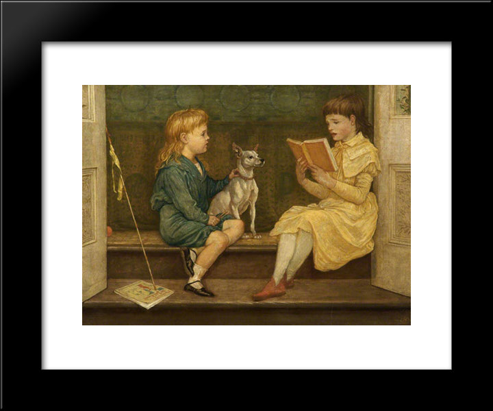 Beatrice And Lionel Crane 20x24 Black Modern Wood Framed Art Print Poster by Crane, Walter