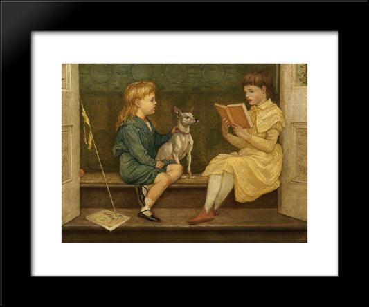 Beatrice And Lionel Crane 20x24 Black Modern Wood Framed Art Print Poster by Crane, Walter