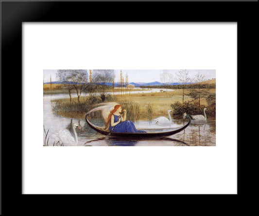 My Soul Is An Enchanted Boat... 20x24 Black Modern Wood Framed Art Print Poster by Crane, Walter