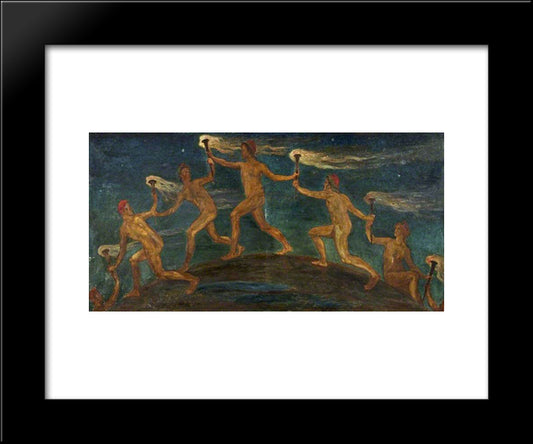 Race Of Hero Spirits Pass 20x24 Black Modern Wood Framed Art Print Poster by Crane, Walter