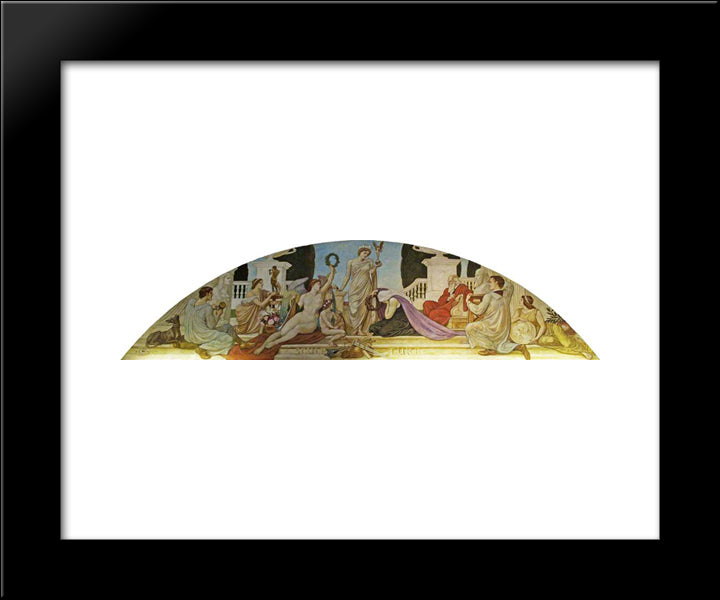 Sculpture 20x24 Black Modern Wood Framed Art Print Poster by Crane, Walter