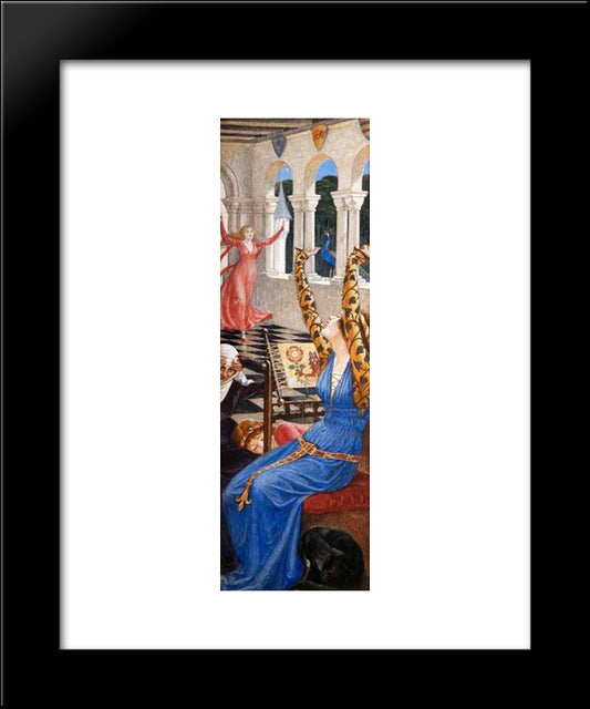 The Briar Rose (Triptych, Right Wing) 20x24 Black Modern Wood Framed Art Print Poster by Crane, Walter