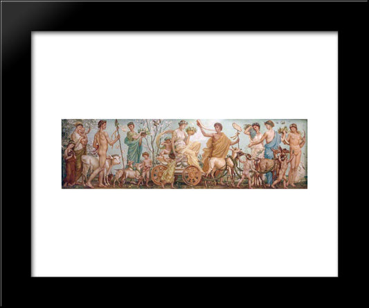 The Triumph Of Spring 20x24 Black Modern Wood Framed Art Print Poster by Crane, Walter