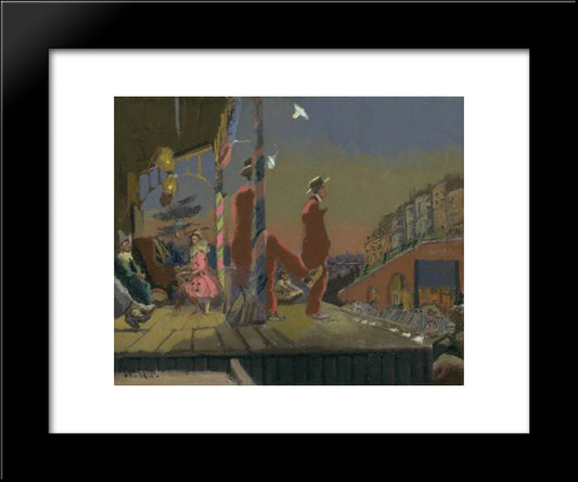 Brighton Pierrots 20x24 Black Modern Wood Framed Art Print Poster by Sickert, Walter