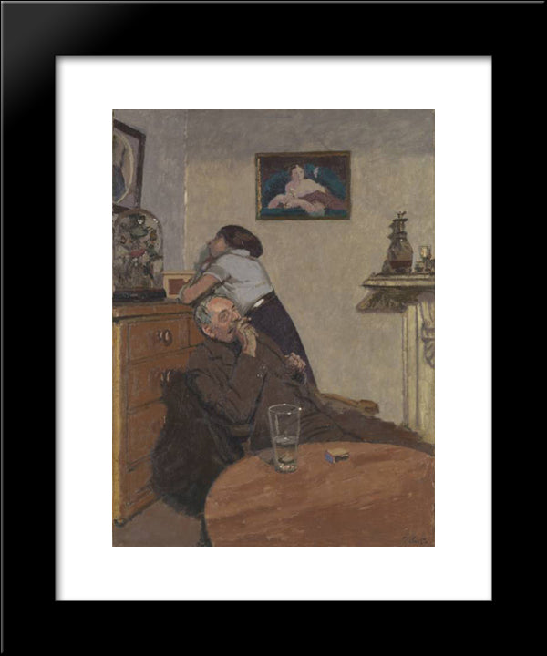 Ennui 20x24 Black Modern Wood Framed Art Print Poster by Sickert, Walter