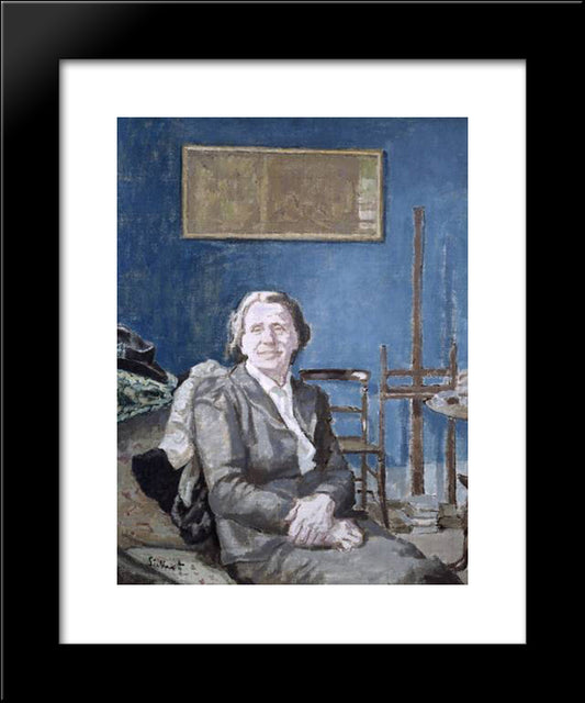 Lady Martin 20x24 Black Modern Wood Framed Art Print Poster by Sickert, Walter