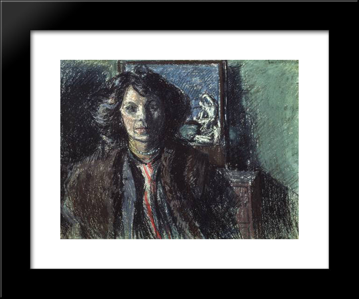 Mrs Barrett 20x24 Black Modern Wood Framed Art Print Poster by Sickert, Walter