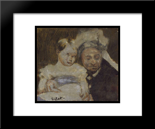 Queen Victoria And Her Great-Grandson 20x24 Black Modern Wood Framed Art Print Poster by Sickert, Walter