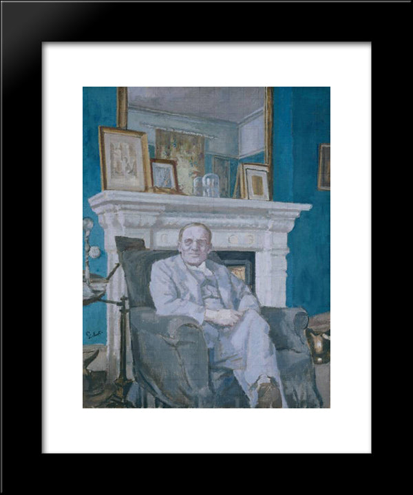 Sir Alec Martin 20x24 Black Modern Wood Framed Art Print Poster by Sickert, Walter