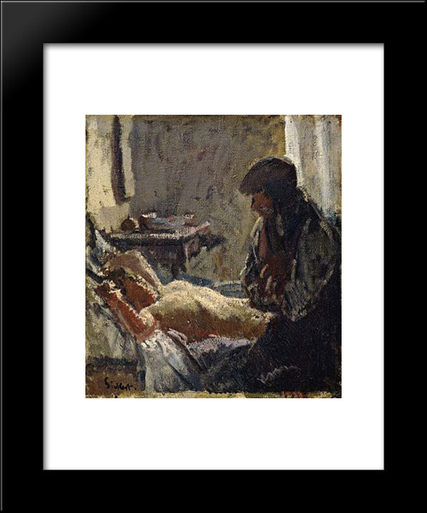 The Camden Town Murder 20x24 Black Modern Wood Framed Art Print Poster by Sickert, Walter