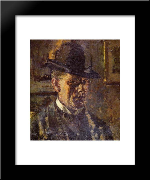 The Juvenile Lead (Self Portrait) 20x24 Black Modern Wood Framed Art Print Poster by Sickert, Walter