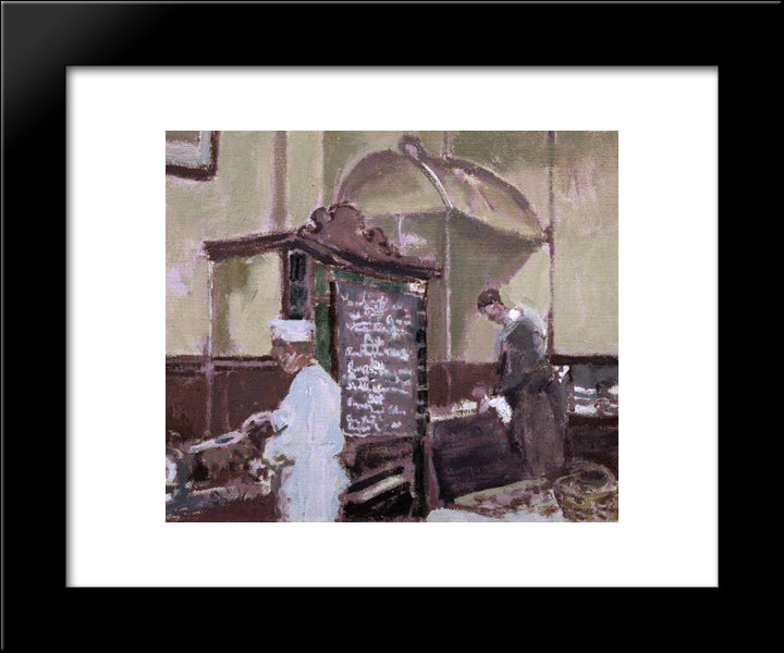 The Tottenham Distillery 20x24 Black Modern Wood Framed Art Print Poster by Sickert, Walter