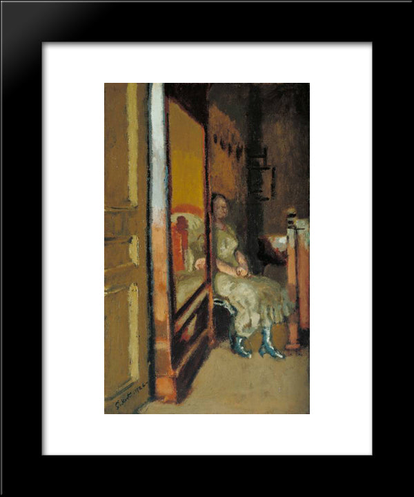 The Wardrobe 20x24 Black Modern Wood Framed Art Print Poster by Sickert, Walter