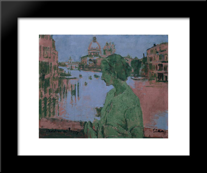 Variation On Peggy 20x24 Black Modern Wood Framed Art Print Poster by Sickert, Walter