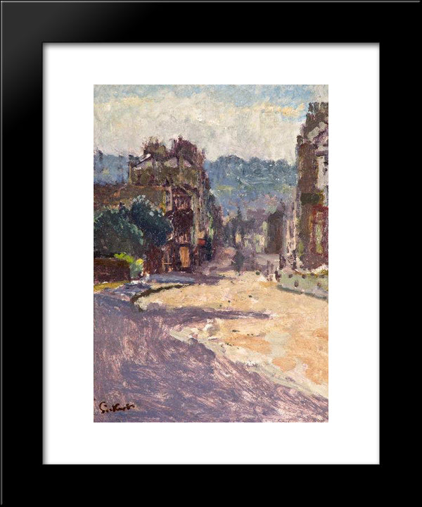 View Of Bath From Belvedere 20x24 Black Modern Wood Framed Art Print Poster by Sickert, Walter