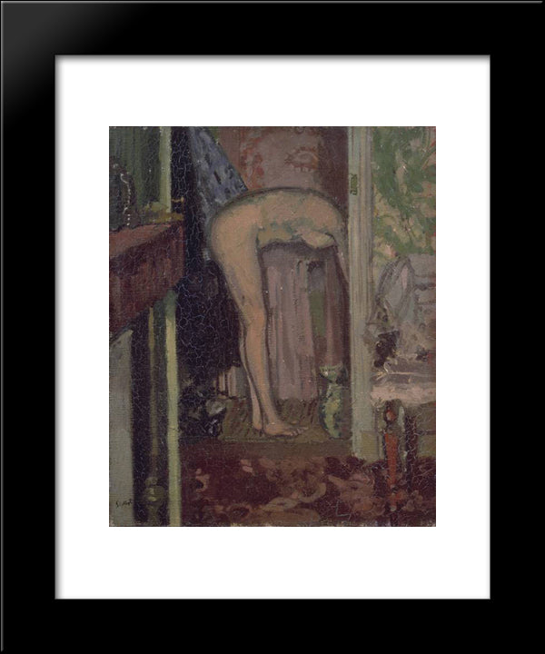 Woman Washing Her Hair 20x24 Black Modern Wood Framed Art Print Poster by Sickert, Walter