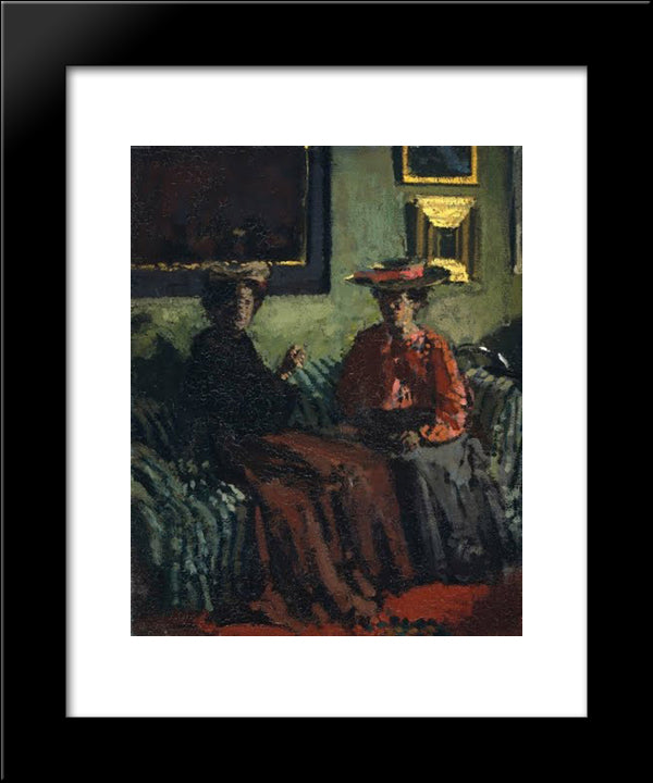 Young Belgium Women 20x24 Black Modern Wood Framed Art Print Poster by Sickert, Walter