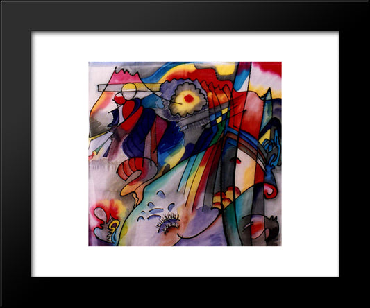 293 20x24 Black Modern Wood Framed Art Print Poster by Kandinsky, Wassily