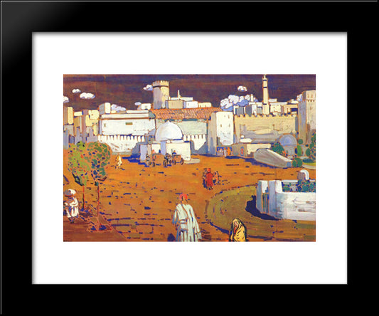 Arab Town 20x24 Black Modern Wood Framed Art Print Poster by Kandinsky, Wassily