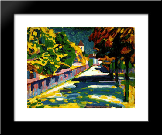 Autumn In Bavaria 20x24 Black Modern Wood Framed Art Print Poster by Kandinsky, Wassily