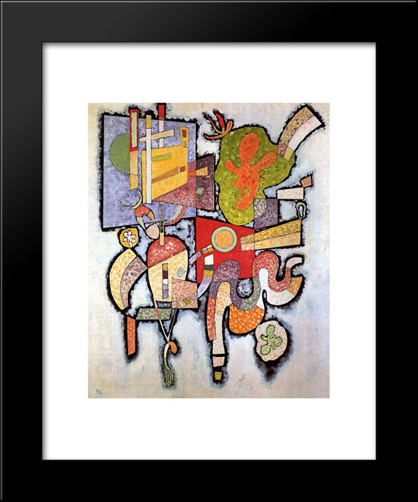 Complex Simple 20x24 Black Modern Wood Framed Art Print Poster by Kandinsky, Wassily