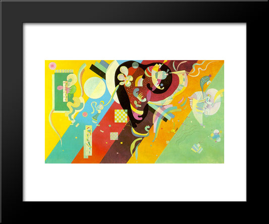 Composition Ix 20x24 Black Modern Wood Framed Art Print Poster by Kandinsky, Wassily