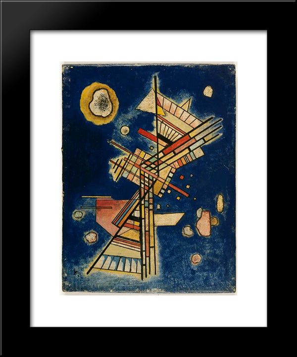 Dark Freshness 20x24 Black Modern Wood Framed Art Print Poster by Kandinsky, Wassily