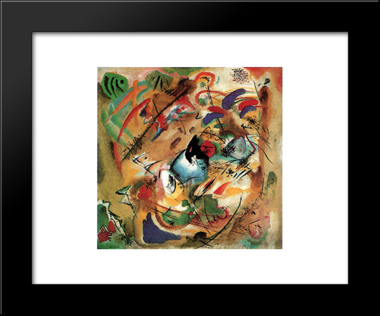 Improvisation (Dreamy) 20x24 Black Modern Wood Framed Art Print Poster by Kandinsky, Wassily