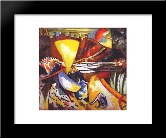 Improvisation 11 20x24 Black Modern Wood Framed Art Print Poster by Kandinsky, Wassily