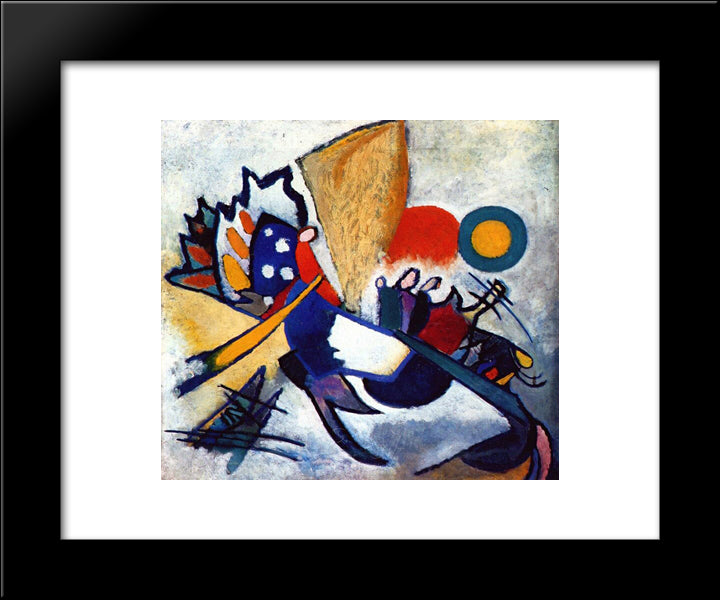 Improvisation 29 20x24 Black Modern Wood Framed Art Print Poster by Kandinsky, Wassily