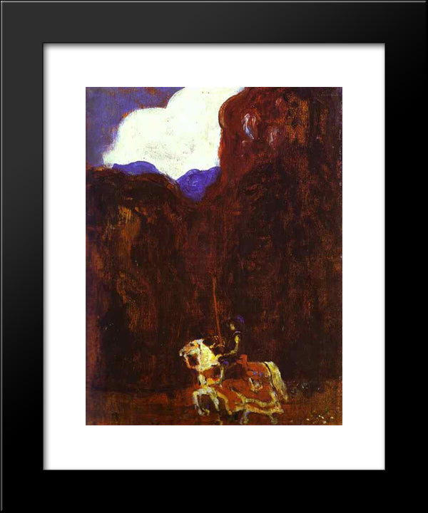 In The Forest 20x24 Black Modern Wood Framed Art Print Poster by Kandinsky, Wassily