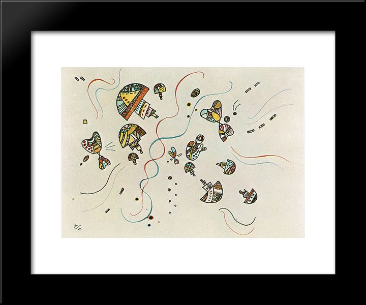 Last Watercolour 20x24 Black Modern Wood Framed Art Print Poster by Kandinsky, Wassily