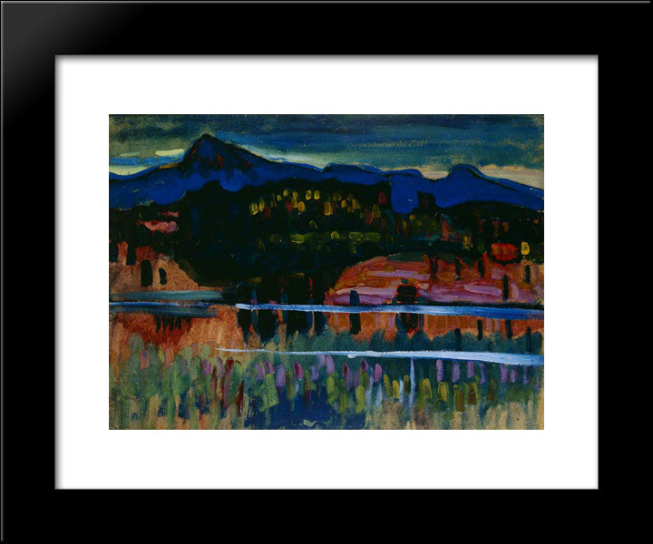 Murnau Am Staffelsee 20x24 Black Modern Wood Framed Art Print Poster by Kandinsky, Wassily