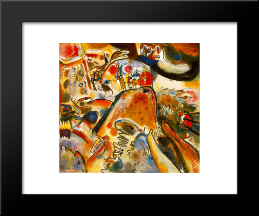 Small Pleasures 20x24 Black Modern Wood Framed Art Print Poster by Kandinsky, Wassily