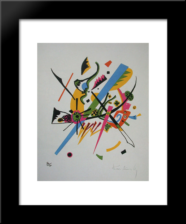 Small Worlds 20x24 Black Modern Wood Framed Art Print Poster by Kandinsky, Wassily