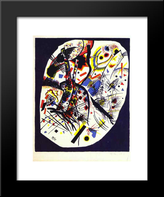 Small Worlds Iii 20x24 Black Modern Wood Framed Art Print Poster by Kandinsky, Wassily