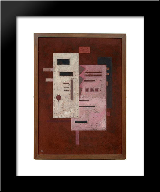 Soft Roughness 20x24 Black Modern Wood Framed Art Print Poster by Kandinsky, Wassily