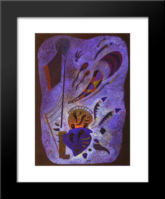 Twilight 20x24 Black Modern Wood Framed Art Print Poster by Kandinsky, Wassily